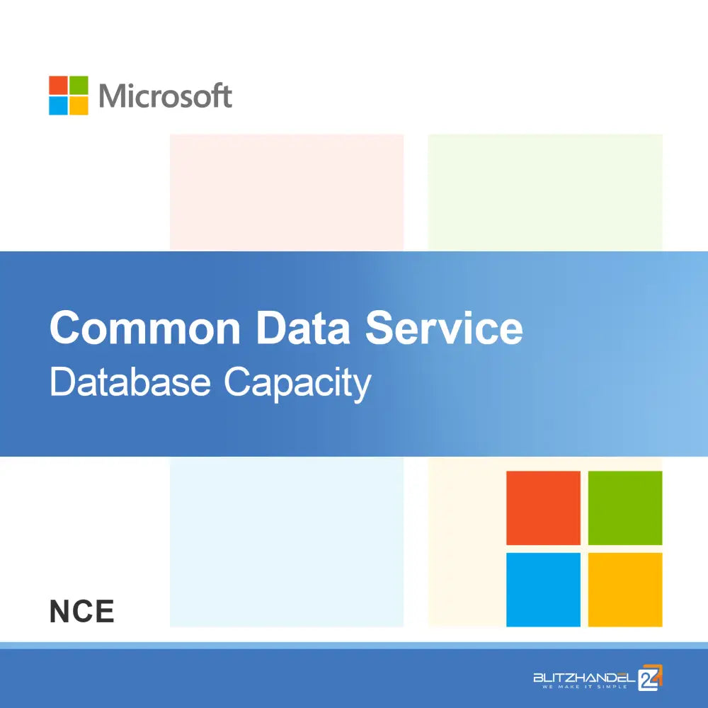 Capacité de la base de données Common Data Service (NCE)