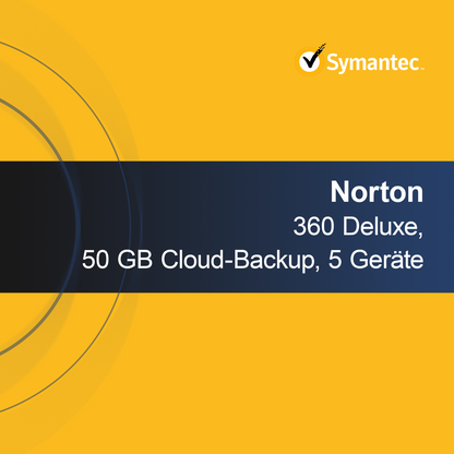 Norton 360 Deluxe, 50 GB de copia de seguridad en la nube para 5 dispositivos